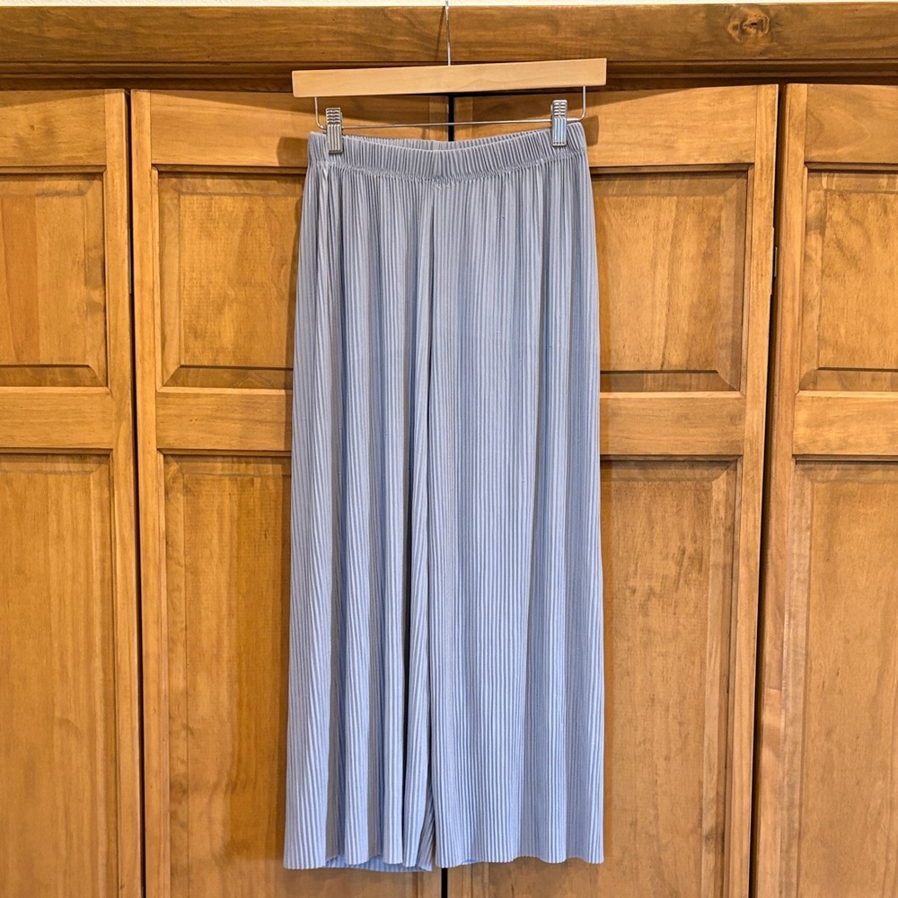 Jon & Anna Gray Pleated Cropped Length Pants